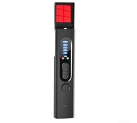 Detector de cámara Dispositivo anti Sp-y Escáner de señal RF 1MHz-6.5GHz Rango de frecuencia B-ug GPS Tra-cker Buscador Dispositivo de seguridad con ajuste de sensibilidad de 5 niveles (negro)