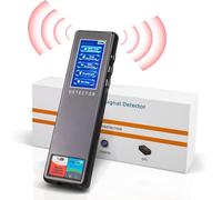 Detector de cámara oculta de insectos, rastreador GPS, escáner de señal RF, dispositivo de escucha, buscador inalámbrico para viajes, coche, baño, oficina, hotel (negro)