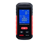 Detector de campo electromagnético con alarma, probador de radiación portátil, monitor de mano y medidor de carga USB de temperatura