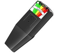 Detector de campo magnético K2 EMF Metro de mano, 5 LED gauss, detector de radiación electromagnética, para pruebas en exteriores, oficina, radiación de campo magnético portátil (negro)