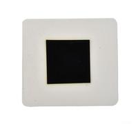 Detector de campo magnético portátil, tarjeta de visualización de patrón visual para análisis de campo invisible, material ABS para ingeniería inversa y certificación, varios tamaños (gris 25 × 25 mm)