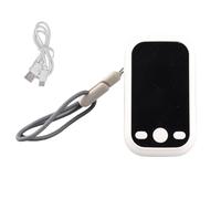 Detector de CO2 portátil y monitor de calidad del aire con tecnología de detección NDIR, probador de temperatura y humedad, puerto de carga USB tipo C, pantalla a color de alta (Blanca)