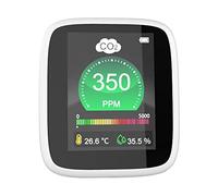 Detector de CO2, probador de aire de dióxido de carbono para datos de CO2 en tiempo real con juego de alarma para invernadero, habitación y hospital detector de dióxido de carbono