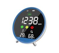 Detector De CO2 Profesional Con Muestreo Rápido 1.5s Y Función Alarma Medidor Temperatura Humedad Para Monitor Calidad Del Aire Seguridad Del Aire Interior Con Batería Recargable