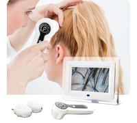 Detector De Cuero Cabelludo Lcd De 7 Pulgadas, Analizador Digital De Piel Y Cabello, Microscopio Para Pruebas De FolíCulos Pilosos Y AnáLisis De Piel, Lupa De 50/200X [Clase EnergéTica A]