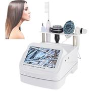 Detector de cuero cabelludo y cabello | 5 En 1 Máquina Masaje para Mantenimiento Cabello | Microscopio Capilar Cuero Cabelludo LCD 10" HD Portátil | para Diagnóstico y Mantenimiento Capilar (White)