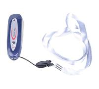 Detector de dinero 2 en 1, mini detector portátil de billetes falsificados con luz solar y cabezal de fuerza de fijación fuerte, compacto de 83 mm, fiable para múltiples monedas, azul