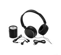 Detector de fugas de agua con auriculares para tuberías de construcción de viviendas y vehículos, detección de ruido interno, unidad negra (auricular + probador)