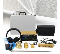 Detector de fugas de agua para uso doméstico y exterior, sensor de detección de fugas con LCD multifrecuencia ajustable, funciona con pilas, ideal para detección de fugas de tuberías de agua