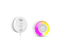 Detector de Fugas de Gas/CO 2 en 1 Tuya WiFi con Alarma Audible y Visual para Cocina Doméstica, Sensor de Fugas de Gas Natural y Carbón, Enchufe