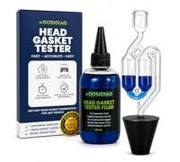 Detector de Fugas de Junta de Culata - hasta 50 Pruebas - Comprobador de CO₂ para Motores de Gasolina y Diésel - Kit Universal con Líquido Reactivo Azul - Diagnóstico Rápido y Fiable para Coches