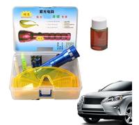 Detector de fugas de refrigerante - 395 nm inspección UV linterna de diagnóstico de coche | Herramienta profesional duradera para refrigeradores de aire acondicionado de coche, equipos de detección de