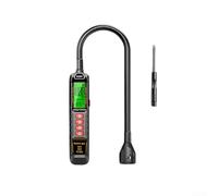 Detector de fugas halógeno, analizador de gas profesional para R22 R32 R134a, herramienta de prueba de aire acondicionado recargable para mantenimiento y reparación de HVAC, negro (batería)