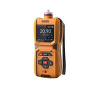 Detector de gas, 4 indicadores múltiples de monitor de gas (vibración, audible, visual) CO/O2/EX/H2S 4 Monitor de gas Sniffer de gas recargable personal