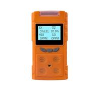 Detector de Gas, Detector multigas 4 en 1 O2 CO H2S EX, medidor portátil de oxígeno, hidrógeno, sulfuro, monóxido de Carbono, Detector de Fugas de Gas Combustible para casa y Autocaravana