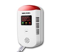 Detector de Gas, Gas licuado de petróleo/Gas Natural/Detector de Gas Urbano, Monitor de Gas Combustible/propano/metano enchufable, con luz estroboscópica y Voz Real, Pantalla de concentración de Gas