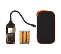 Detector de Gas Halógeno con Rango de Detección de 0 a 1000 PPM y Sonda Flexible de 26 cm - Probador Digital de Fugas de Refrigerante con Alarmas de Luz Sonora y Vibración para