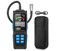 Detector de Gas MESTEK, Detector de Gas de Metano, Propano y Butano en Casas, Cocinas o Autocaravanas, Detector de Gases butano, Portátil Detector de Fugas de Gas con Alarma Acústica - Recargable