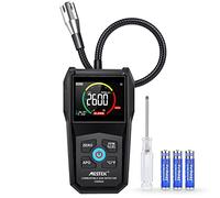Detector de Gas Natural Detector de Fugas de Gas MESTEK Butano Propano Metano Ciudad LPG LNG Combustible Gas Sensor Portátil Alarma de Gas con Batería LCD para Ciudad Cocina Garaje Autocaravana