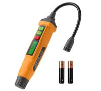 Detector de Gas Natural, TopTes PT210S Detector portátil de Fugas de Gas con sonda de 4 Pulgadas para localizar Gases combustibles como Gas Natural, midiendo%LEL (baterías Incluidas) - Naranja