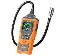 Detector de Gas, TopTes PT520B+ Detector de Gas Natural Recargable con Una Sonda de 43,5 cm para Localizar Fugas de Propano, Gas Matural, Metano, GLP, medición en PPM o%LEL - Naranja