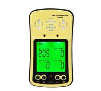 Detector de Gases combustibles 4 en 1 Analizador Monitor multigas Detector de Gases Analizador de O₂ CO H₂S A Prueba de explosiones
