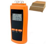 Detector de humedad de cartón de papel digital, medidor de humedad de papel portátil de alta precisión, medición rápida de 0,5 segundos, for papel de escritura común, caja de cartón corrugado, papel r