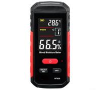 Detector de humedad digital para paredes de yeso de madera | 8 modos de madera, rango de medición 0.5-69%, sensor de temperatura integrado, precisión ±2% de desviación