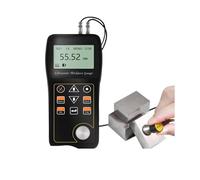 Detector de humedad Medidor De Humedad, Serie Medidores Espesor Por Ultrasonido, Con Eco En Modo PE/IE/prueba, Pantalla Retroiluminada, Almacenamiento Datos,para medición precisa