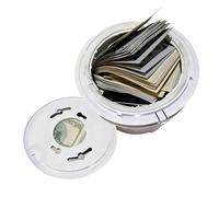 Detector de humo - ABS 9x9x2.5cm 3.54x3.54x0.98in | Contenedor Secret Sãfe con Almacenamiento Oculto, Organizador Joyas, Fuerte para Efectivo Disfrazada | Ver Ocultar secretos de viajeBox