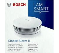 Detector de humo Bosch Smart Home II, con función de aplicación y batería reemplazable, compatible con Apple HomeKit