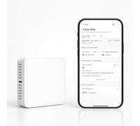 Detector de Humo, CO y Vapeo | Sensor de Seguridad sin Cámara para Airbnb, Hogares y Alquileres | Alertas de Humo, Monóxido de Carbono, Vapeo y Riesgo de Humedad