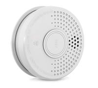 Detector de Humo DOF39 Plástico Señal de Aviso: 85 dB Funcionamiento con Pila de 9V