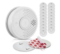 SHD OneConcept Detectores de Humo para Casa, 20x Alarmas de Incendio de Respuesta Rápida para Oficinas y Cocina, Detector Humo, Sensor Óptico con Función de Prueba, Mini Alarma Soporte Magnético