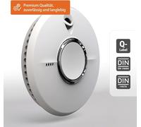 Detector de humo Fire Angel ST-630-DET Thermoptek, batería con 10 años de duración, conexión inalámbrica en red, certificación Q-Label.
