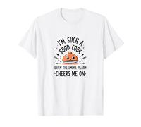 Detector de Humo Im Such A Good Cook Me Cheers Me On Funny Camiseta, Hombre, Blanco, S