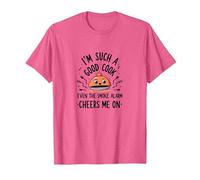 Detector de Humo Im Such A Good Cook Me Cheers Me On Funny Camiseta, Hombre, Rosa Jaspeado, XL