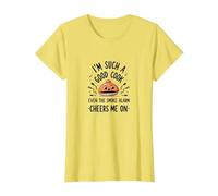 Detector de Humo Im Such A Good Cook Me Cheers Me On Funny Camiseta, Mujer, Limón, XS