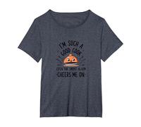 Detector de Humo Im Such A Good Cook Me Cheers Me On Funny Camiseta, Mujer Tallas Grandes, Azul Jaspeado, 3XL Grande
