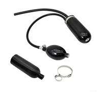 Detector de humo para sistema de escape de coche con adaptador de entrada, compatible con 12 V, detector de fugas para sistema de evaporación, carcasa de aluminio resistente, portátil para taller y