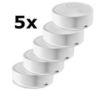 Detector de humo Shelly Plus Smoke - Detector de humo inteligente WLAN y Bluetooth con notificaciones por app y avisos acústicos