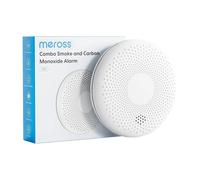 Meross Detector de Humo y Monóxido de Carbono 2 en 1, Alarma Detector de Humo y CO con Batería de 10 Años, Autodiagnóstico y Botón de Prueba, Cumple con los Estándares EN14604 y EN50291
