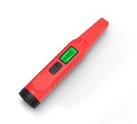 Detector de metales portátil con escaneo de 360 grados, pantalla LCD, alertas de sonido y vibración, y luz ajustable (rojo + negro)