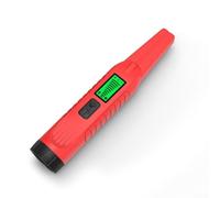 Detector de metales portátil Pantalla LCD de 360 grados de alta sensibilidad ajustable para seguridad al aire libre caza del tesoro búsqueda de oro (rojo + negro)