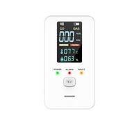 Detector De Monóxido De Carbono - 4 En 1 Pantalla LCD | Alarma 85db Gas Natural Temperatura Humedad | Detector Co Portátil Para Casa Apartamento | Autocaravana Hotel Seguridad 95g