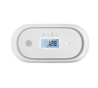 Detector de Monóxido de Carbono con Pantalla Digital LCD, Sensor de 10 años Batería Reemplazable y Botón de Prueba, Alarma de Monóxido de Carbono Certificada Según 50291