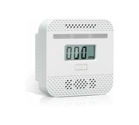 Detector de monóxido de carbono con pantalla LCD, alarma inteligente, conforme a la norma EN 50291, diseño mini compacto, 1 unidad.
