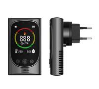 Detector de Monóxido de Carbono Enchufable con Control de Temperatura y Humedad, Detector de Fugas de Gas 4 en 1 para Monitoreo de Seguridad, 2