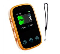 Detector de monóxido de carbono portátil, mini alarma para tienda de campaña, color naranja