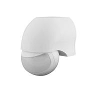Detector de Movimiento Blanco, 140 Grados, Montaje en Pared, IP44 para Interior y Exterior, Adecuado para LED.